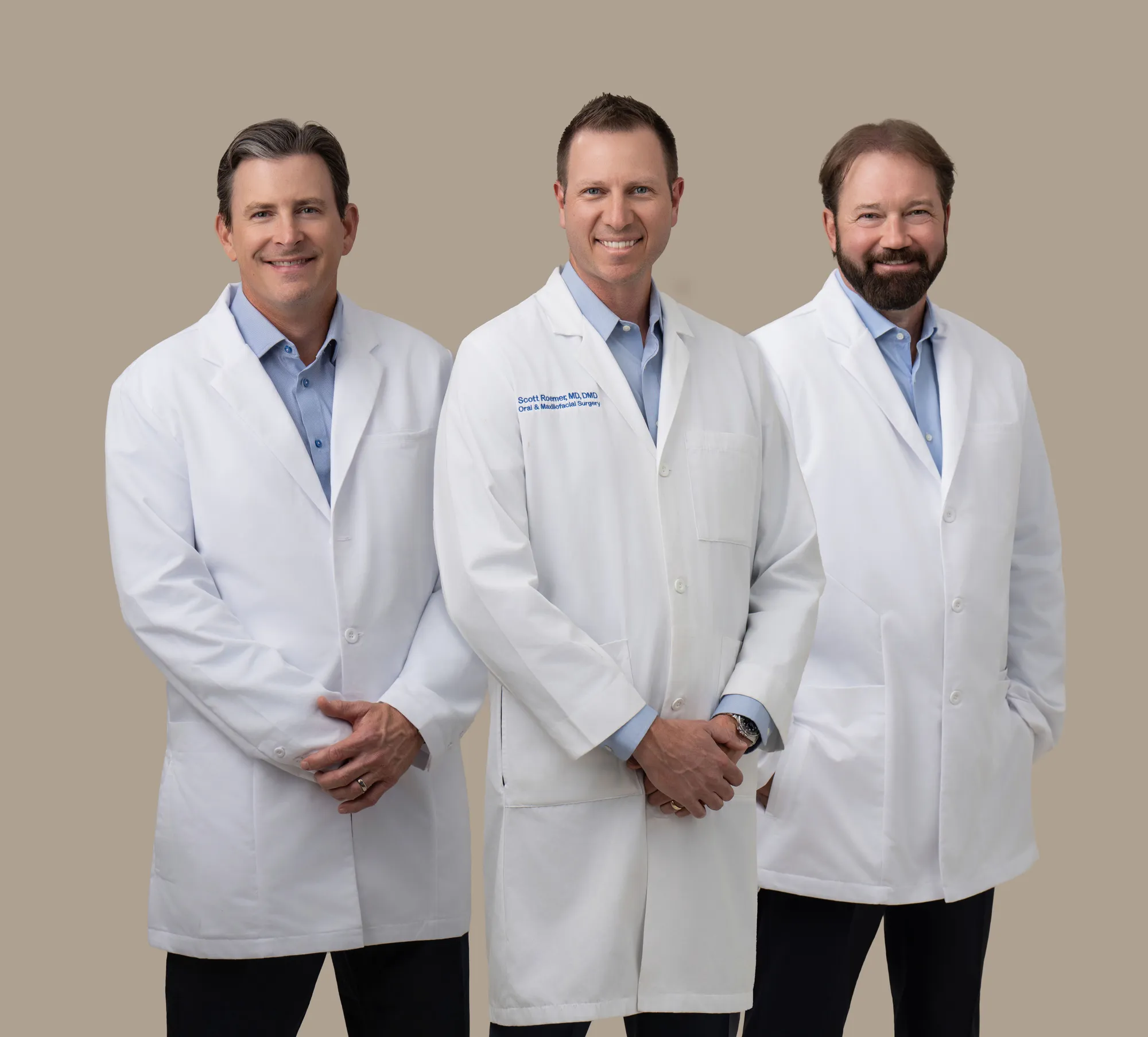 Dr. Scott Middleton, Dr. Todd Reuter and Dr. Scott Roemer of Sarasota Oral and Implant Surgery